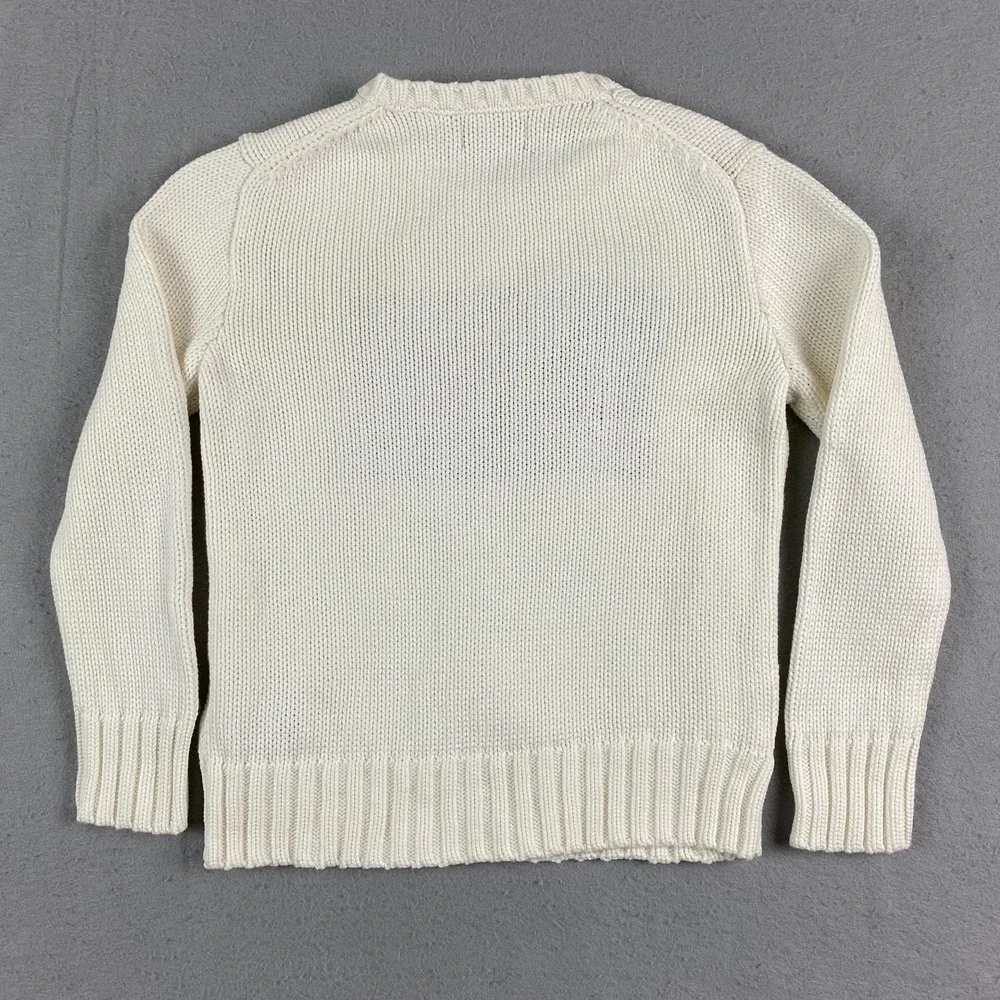 Polo Ralph Lauren Sweater Kids Small 8 American Flag Knit Americana USA